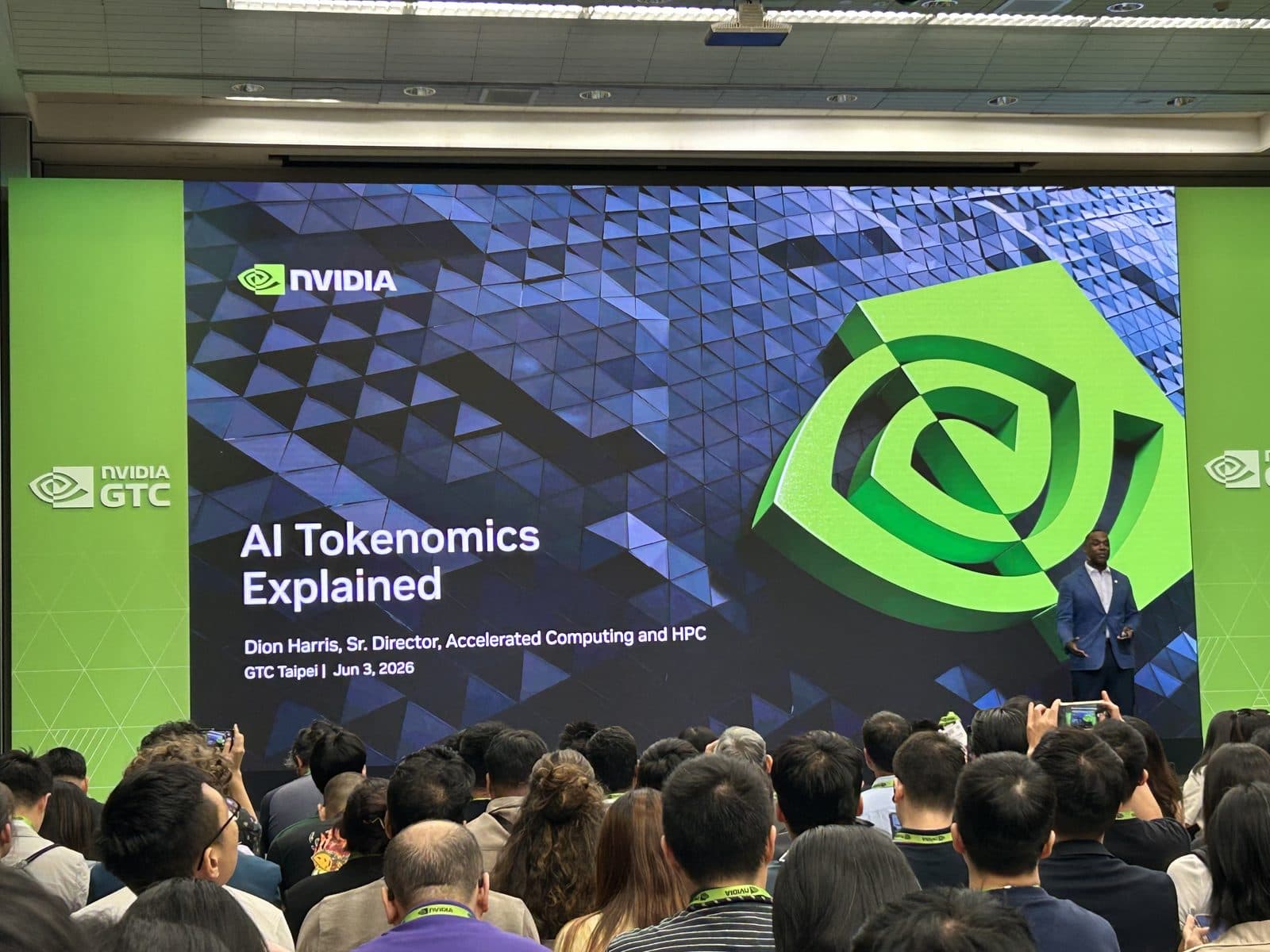 NVIDIA GTC banner inside Taipei International Convention Center